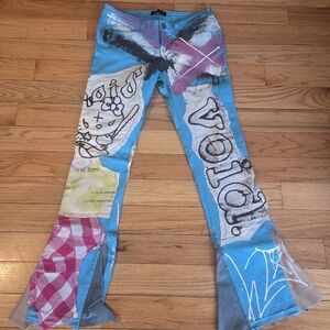 Colorful Patchwork Pants